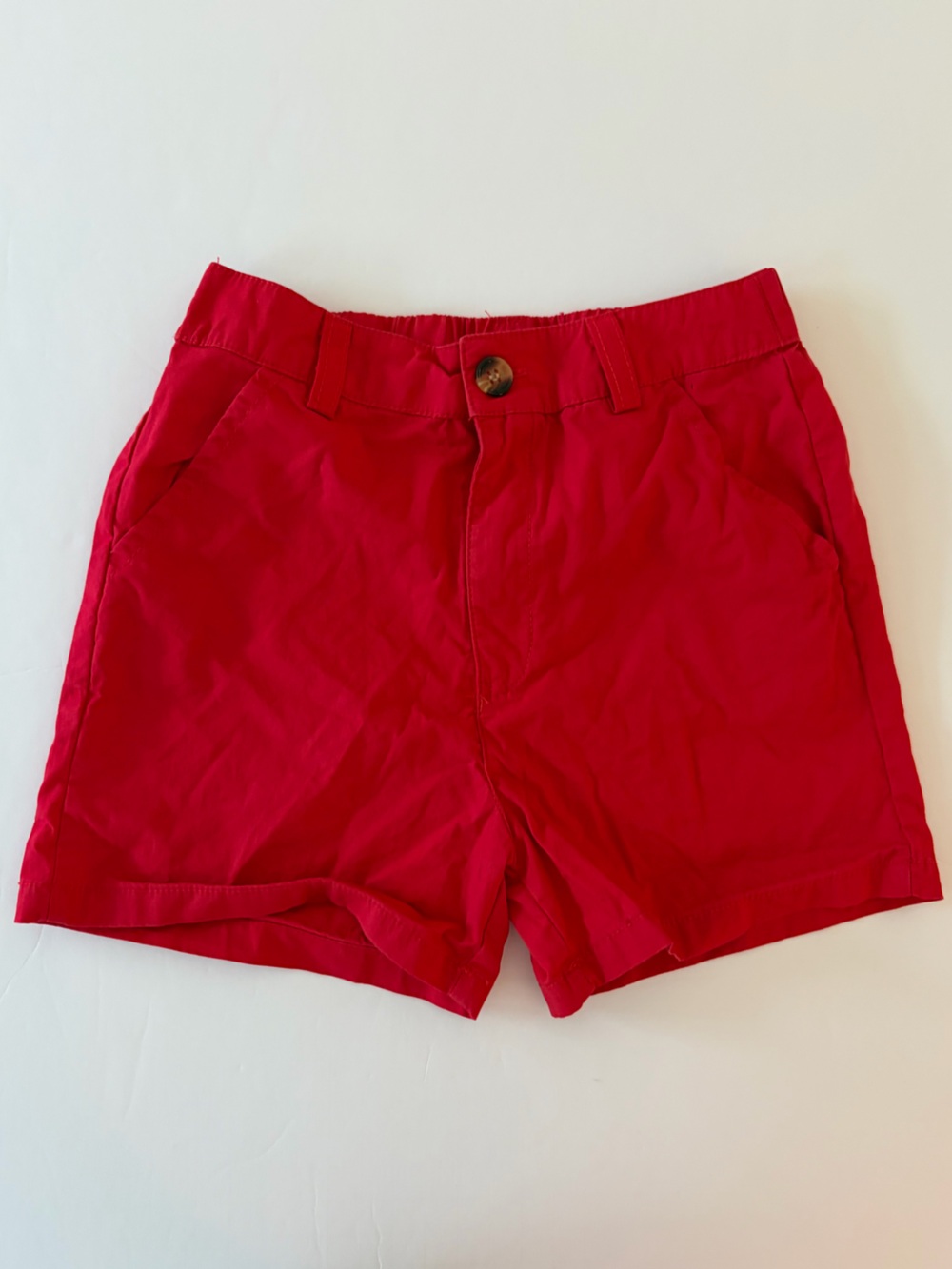 Classic Whimsy Boys Red Shorts Size 5Y 100% Cotton Back To School